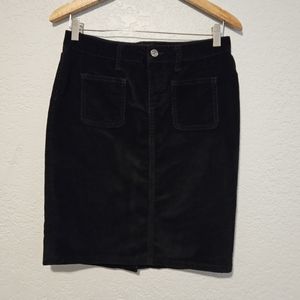 Celebrity Pink Skirt, Size Small, Black Corduroy